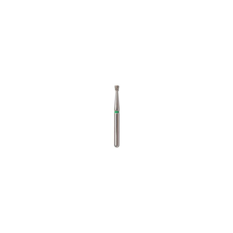Set 10 x Freza turbina, Diamantata, con invers, cap scurt, dura (verde), ISO 017, 010-017C