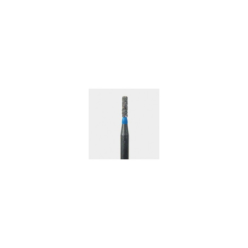 Set 10 x Freza turbina, Diamantata, cilindrica cu varf drept, medie (albastra), ISO 010, 108-010M