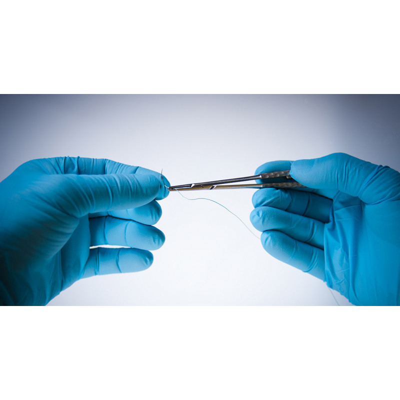 Cutie 24 fire de sutura monofilament, sintetice, resorbabile, din PGCL, diametru 3.0, lungime 55 cm