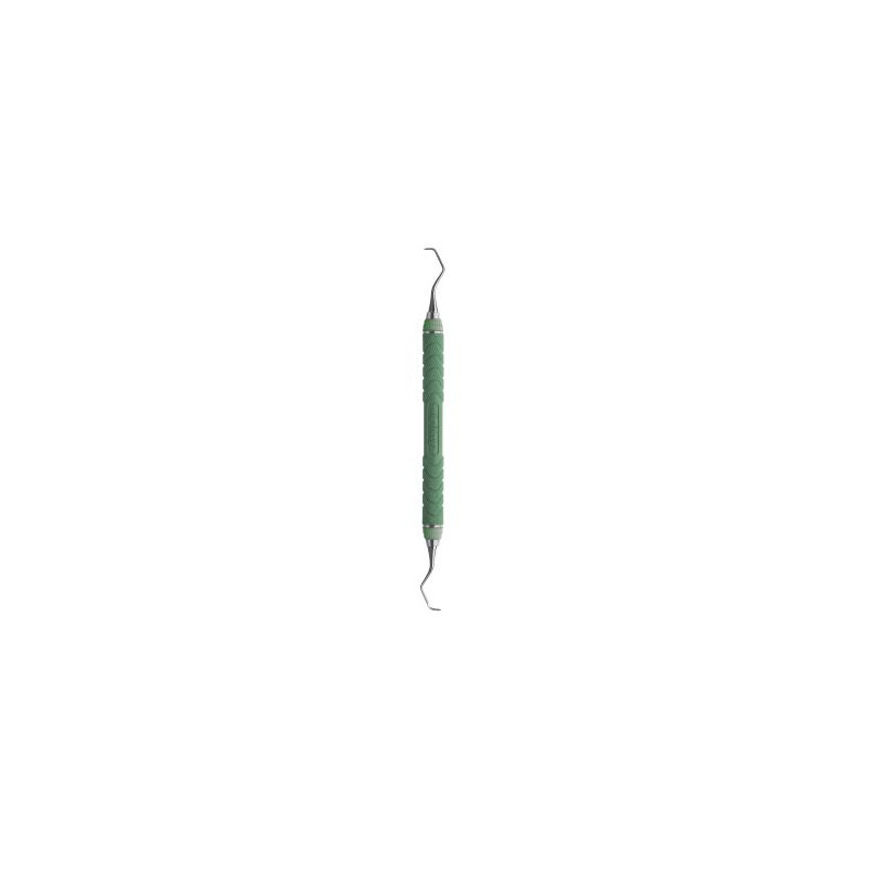 Chiureta parodontala Gracey Standard Everedge 2.0, nr. 7/8, maner din rasina nr. 8 verde, oral-vestibular laterali