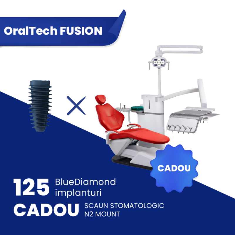 125 implanturi BlueDiamond + Unit dentar N2 Mount/Cart CADOU
