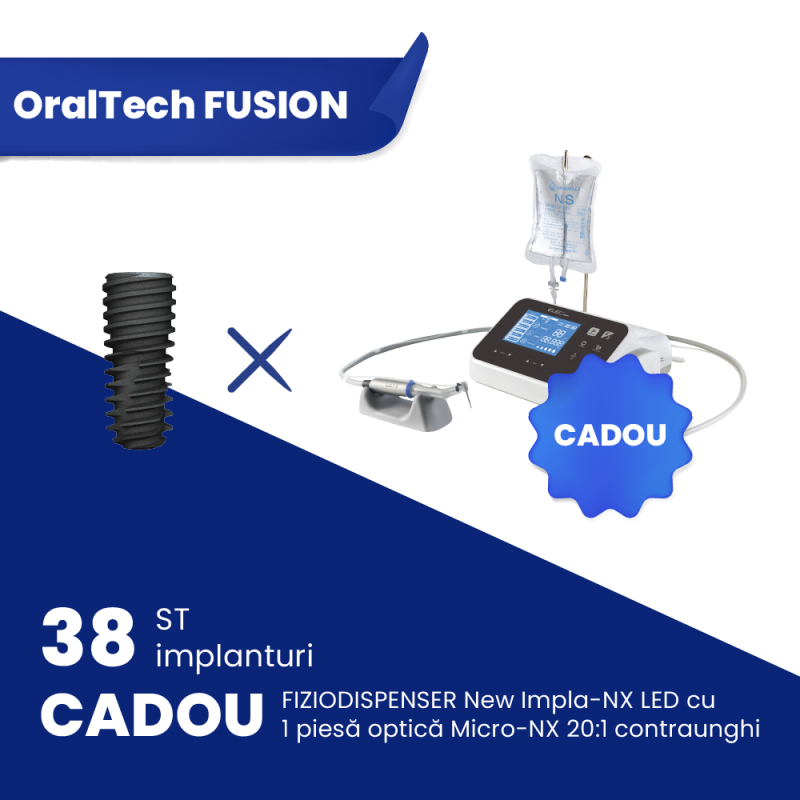 38 implanturi ST + Fiziodispenser LED cu o piesa optica contraunghi 20:1 CADOU