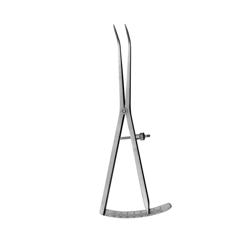 Caliper curbat Castroviejo pentru os, 40 mm