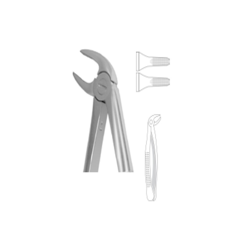 Cleste extractie EUROPEAN, incisivi si canini superiori, finisare mata