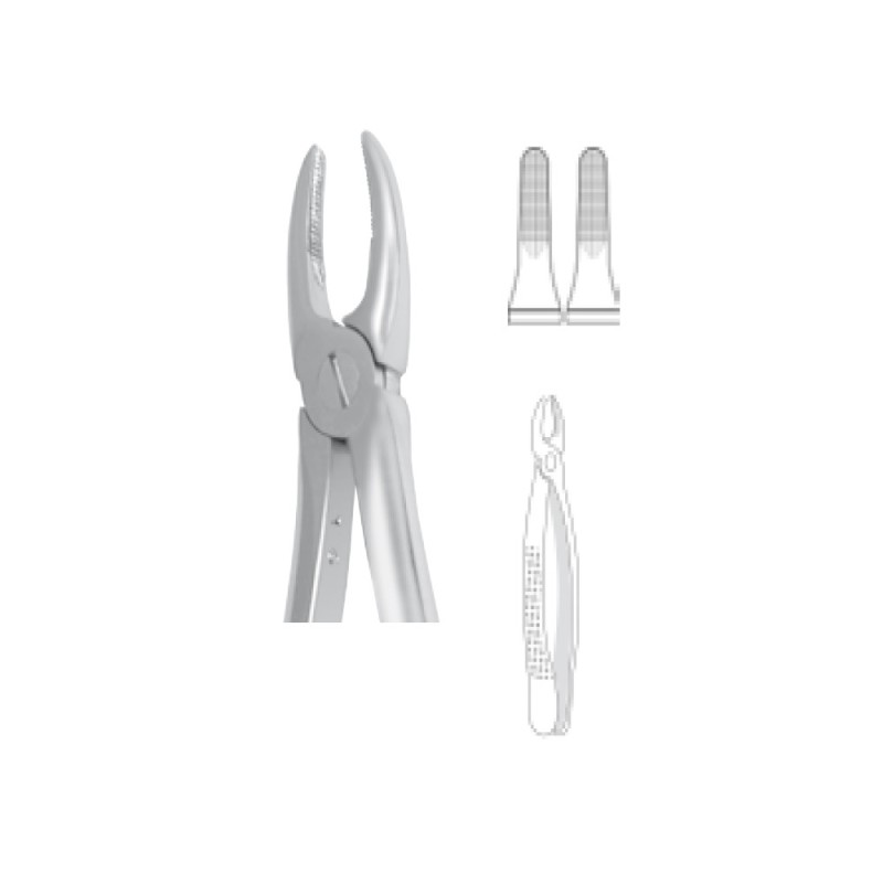 Cleste extractie EUROPEAN, incisivi si premolari superiori, finisare mata