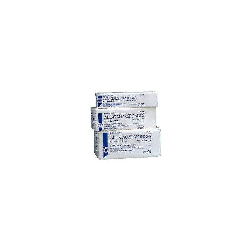 Comprese nesterile din tifon cu 12 straturi, 7,5 x 7,5 cm, 100 buc.