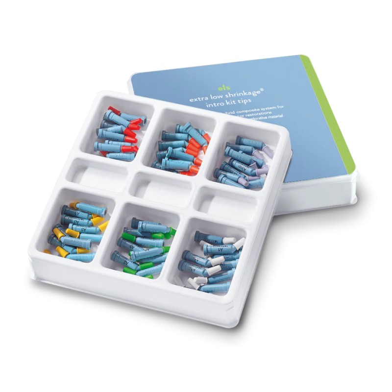 Kit 60 varfuri compozit ELS ® (Extra Low Shrinkage) Saremco (nuante A1, A2, A3, A3 OP., A3.5/B4, B2)