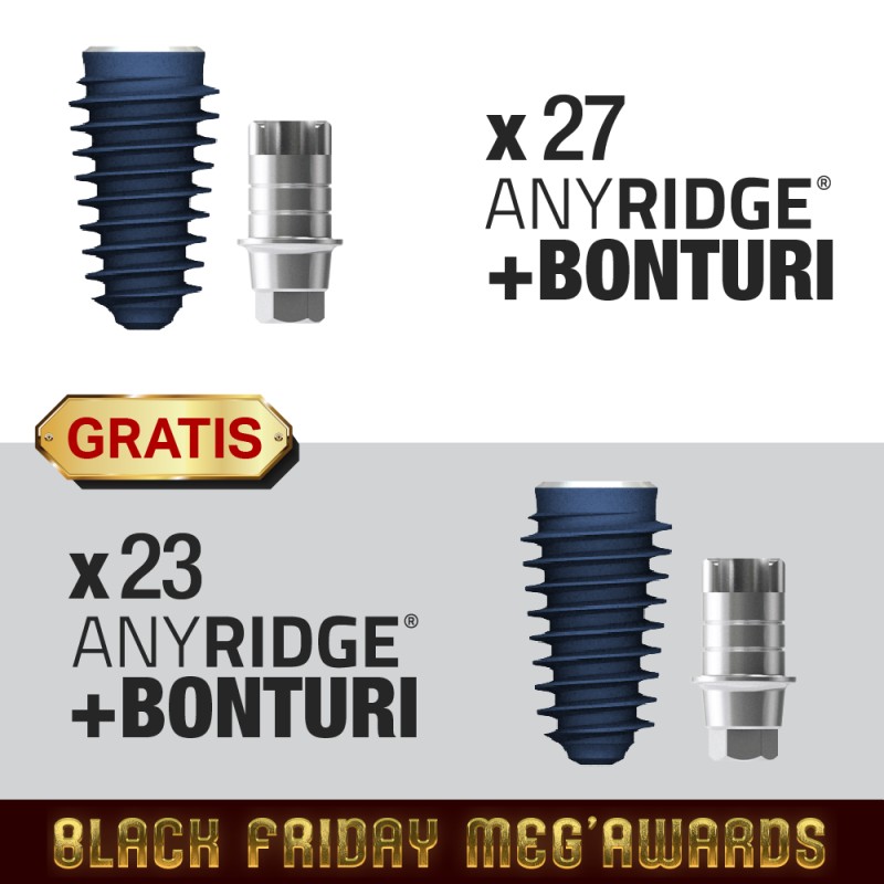 Pachet BlackFriday 27 implanturi si bonturi AnyRidge +  GRATIS 23 implanturi si bonturi AnyRidge