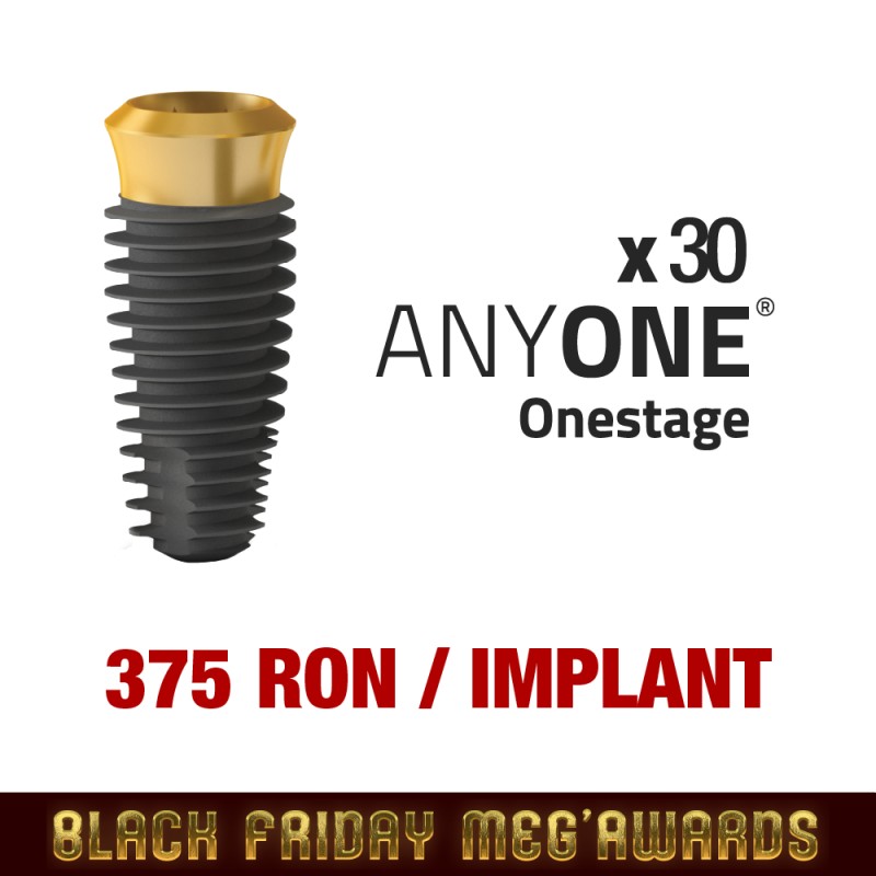 Pachet BlackFriday 30 implanturi AnyOne OneStage (375 Lei/ buc.)