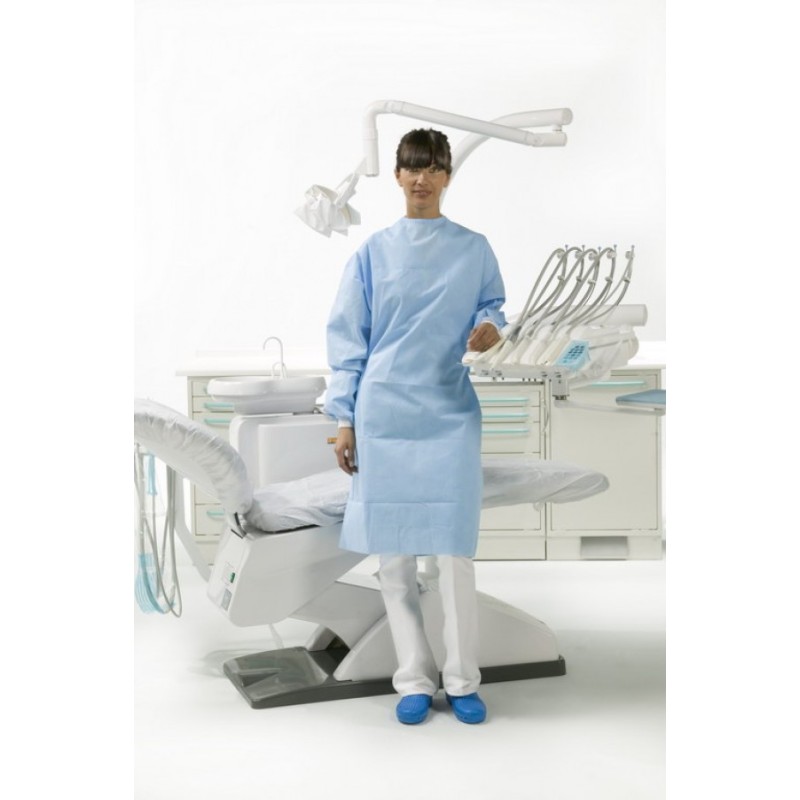 Set 12 x halat impermeabil steril Omnia, marime XXL, lungime 130 cm
