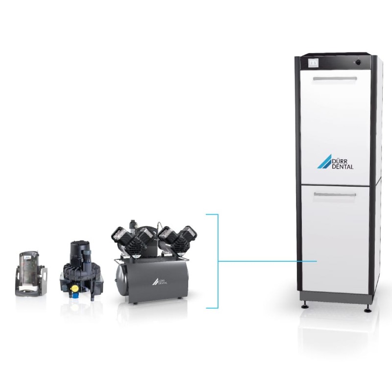 Sistem aer comprimat si aspiratie Dürr Dental Power Tower View V 1200 S, pentru 4 utilizatori