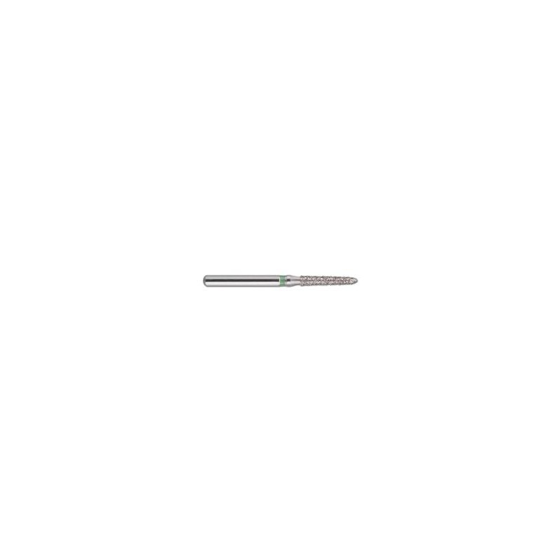 Set 10 x Freza turbina, Diamantata, conica, chiuretaj gingival, dura (verde), ISO 014, 298-014C