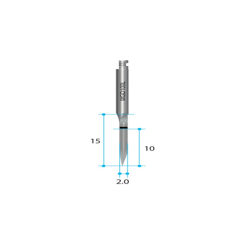 Freza lance AnyRidge, diametru 2.0 mm