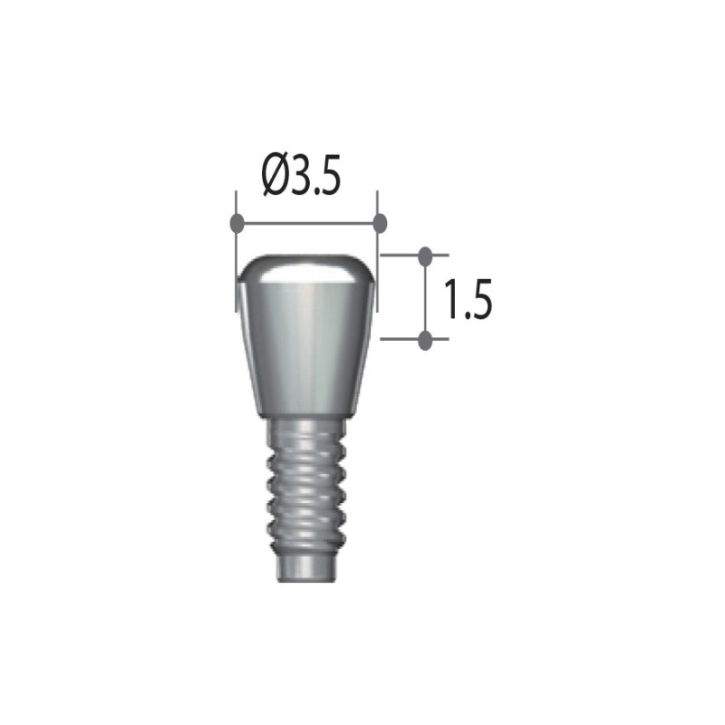 Surub acoperire AnyOne OneStage, diametru 3.5 mm, inaltime 1.5 mm